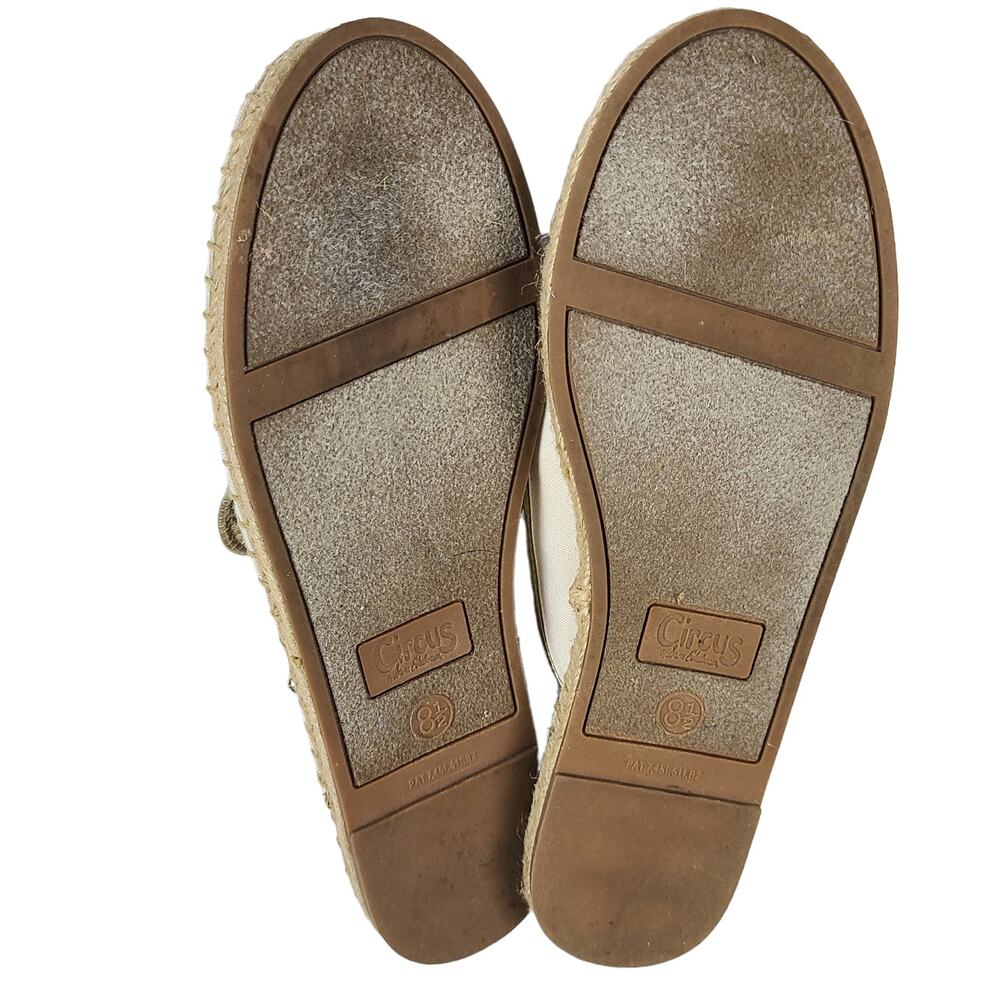SAM EDELMAN CIrcus Leanne Textile Canvas Pineapple Palmtree Mule Slides Size 8.5 - Picture 3 of 4